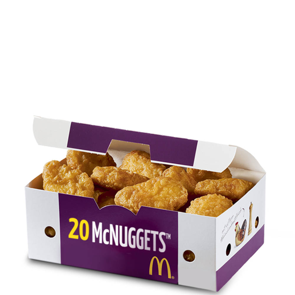 Menu McDonald's Antilles : 20 Chicken McNuggets™